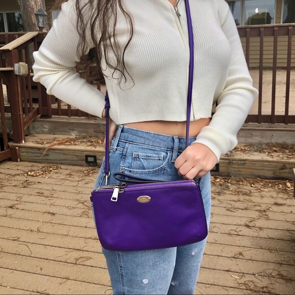 Coach Handbags - Coach Purple Layla Purse Crossbody